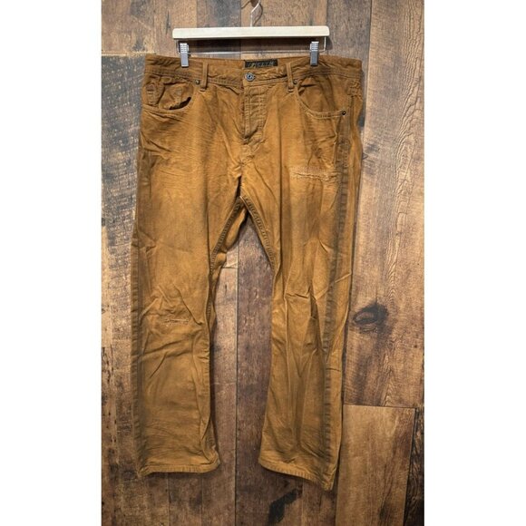 Cult Of Individuality Hagen Relaxed Brown Pants Jeans 40x32 - Picture 1 of 9